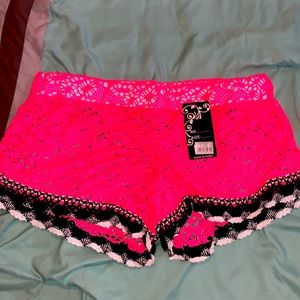 Hot pink shorts